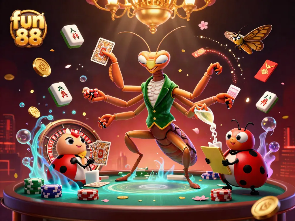 Experience exciting gameplay at fun 88 with vibrant characters and dynamic casino elements in action.