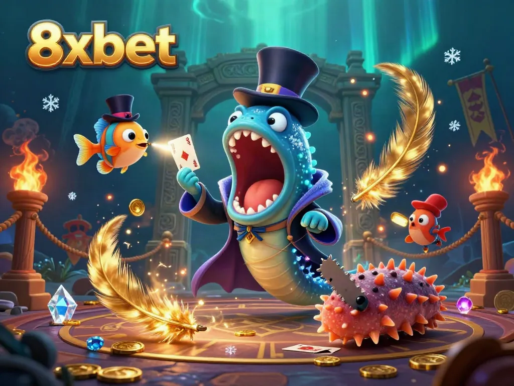 Engage with the enchanting 8xbet world featuring magical sea creatures and vibrant betting action.