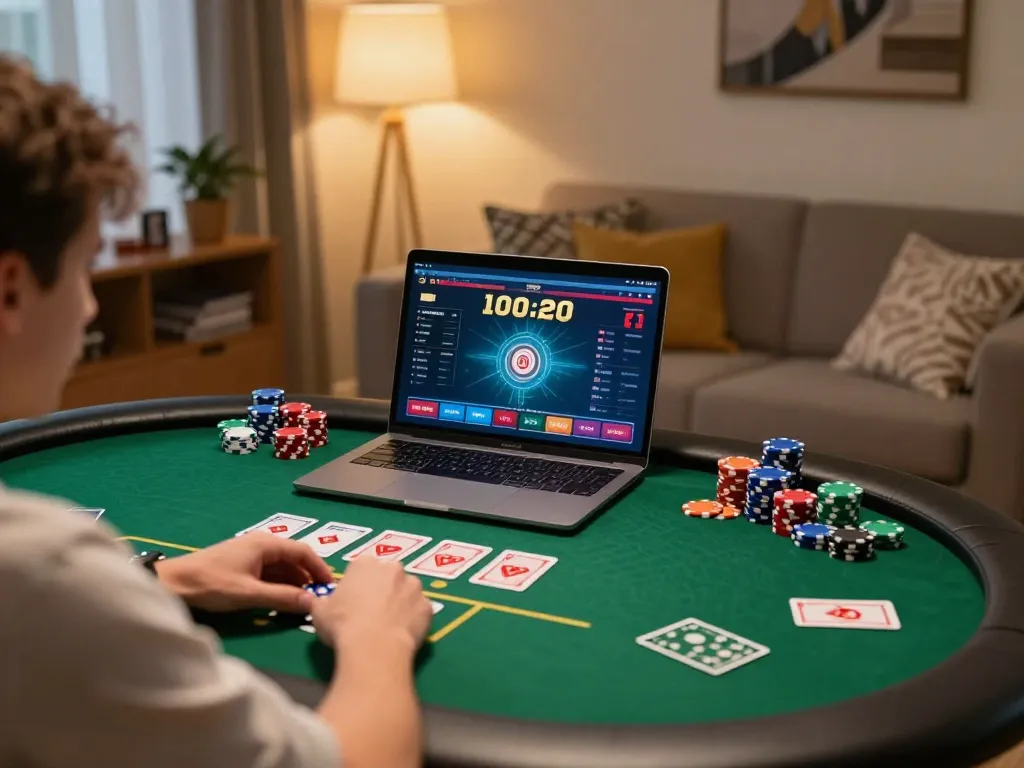 Enjoy engaging online poker gameplay at ee88go with a cozy home setup.
