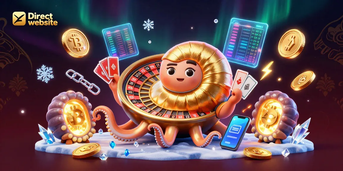 Engage with thrilling gameplay at the Direct website, showcasing a nautilus roulette and vibrant cryptocurrencies.