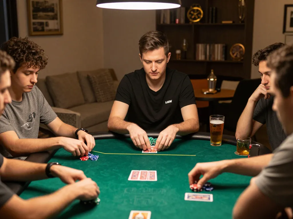 Enjoy a thrilling poker night experience while accessing LINK 8XBET for online gaming.