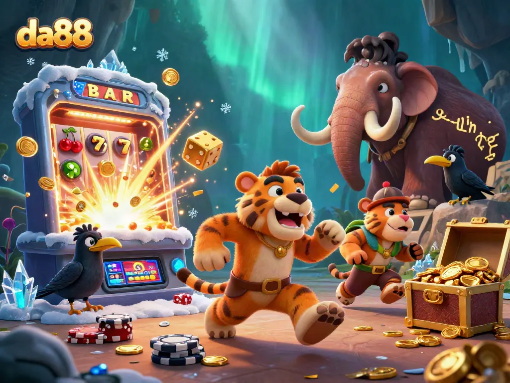 Experience thrilling gameplay at da88, featuring a vibrant 3D casino with slot machines and dynamic jackpot action.