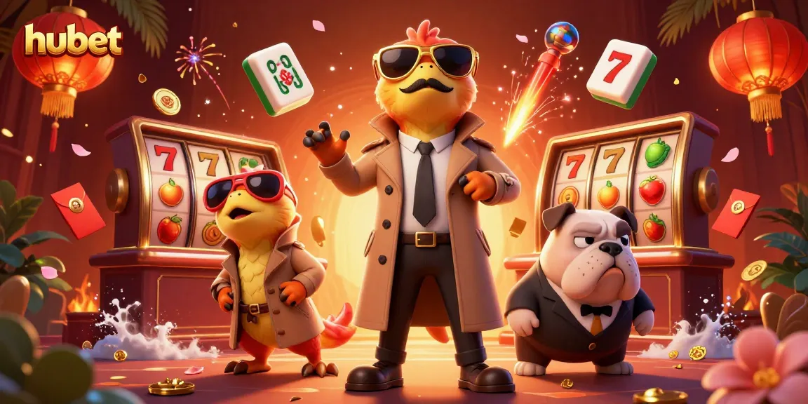 Experience fun with hubet's VIP casino atmosphere featuring whimsical raptors and exciting slot games.