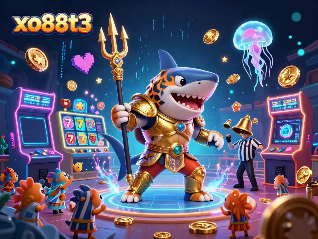 Experience thrilling gameplay with xo88t3 featuring a dynamic underwater casino scene with vibrant characters and exciting elements.