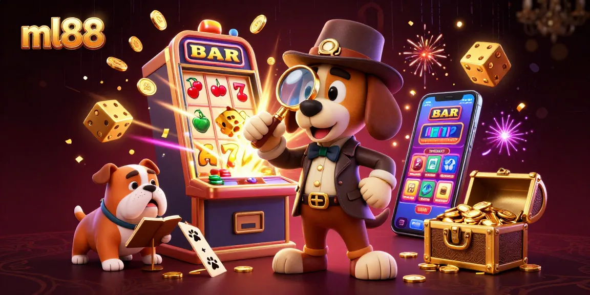 Experience thrilling gameplay at ml88 with a 3D cartoon detective uncovering casino treasures.