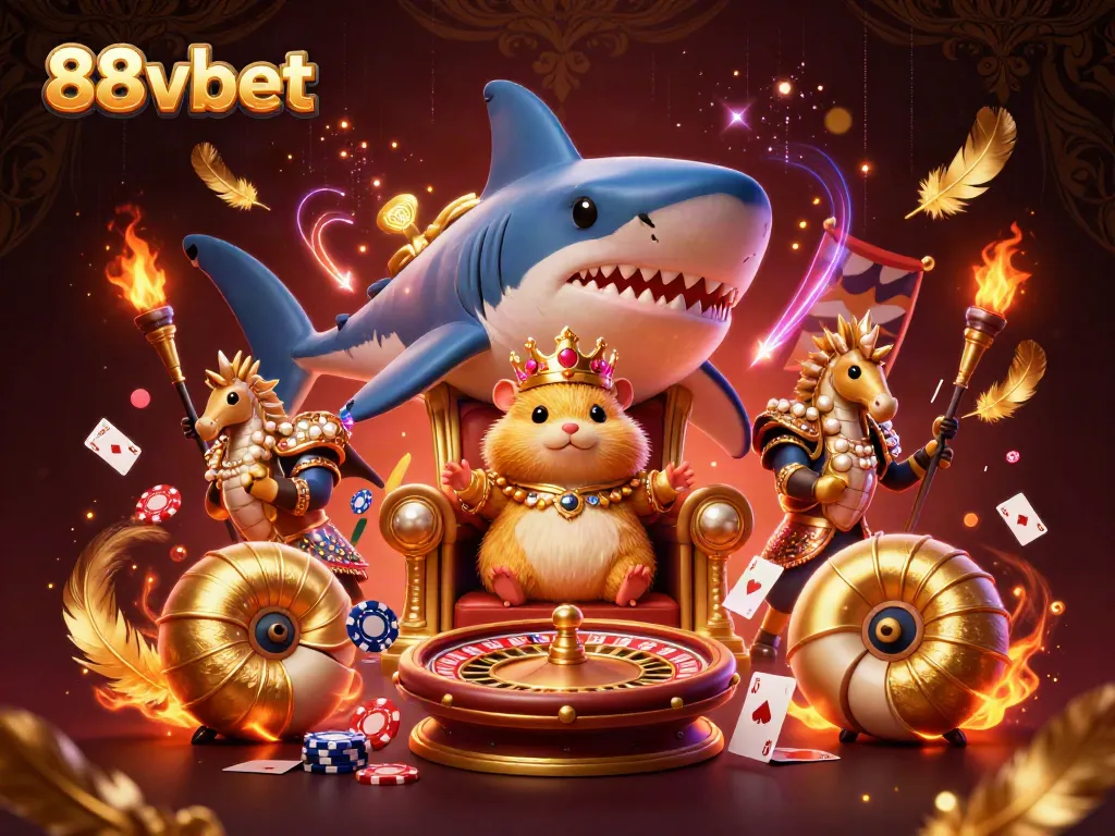 Experience the thrill of winning with 88vbet in this vibrant casino scene filled with energy.