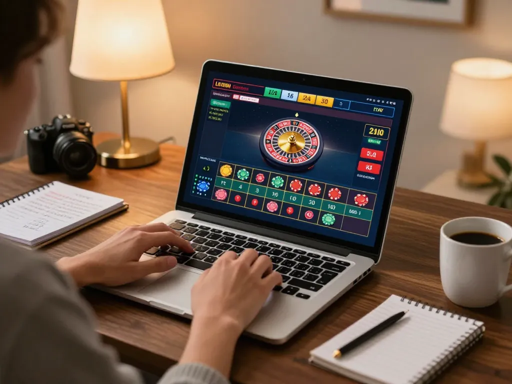 B52 online gaming experience with player engaging in live dealer roulette