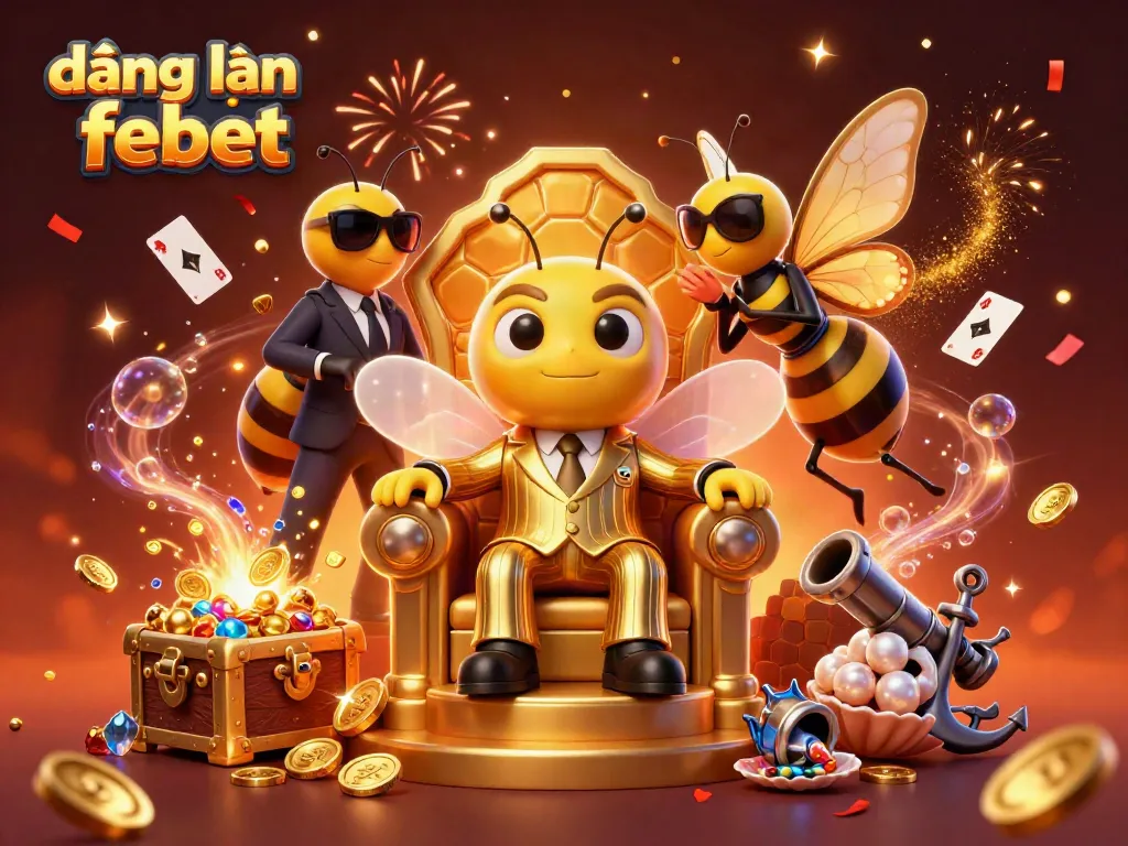 Experience the excitement with đăng nhập febet and vibrant casino elements in this dynamic illustration.