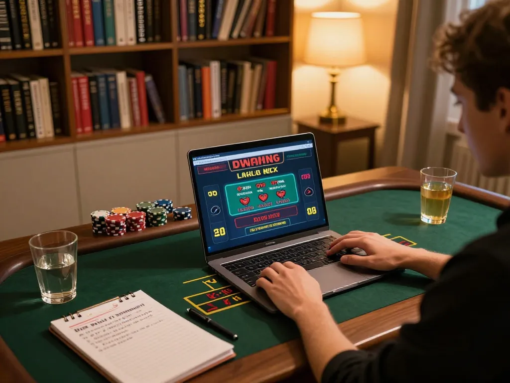 79sodoe player enjoying live dealer game on laptop in a cozy home setting