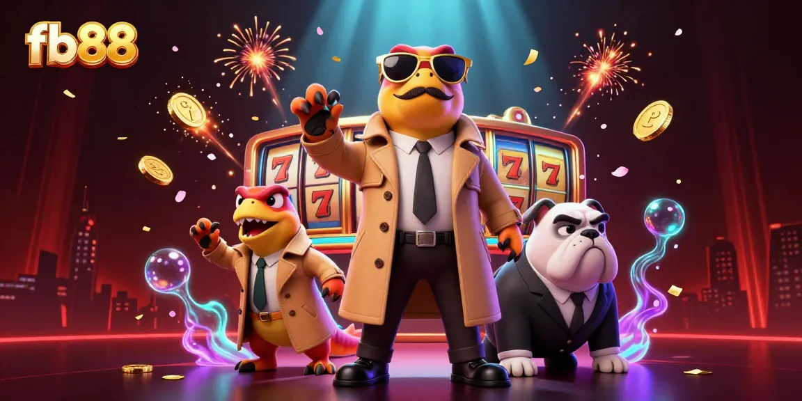 fb88's animated raptors attempt entry to a VIP casino lounge amid vibrant, exciting gambling elements.