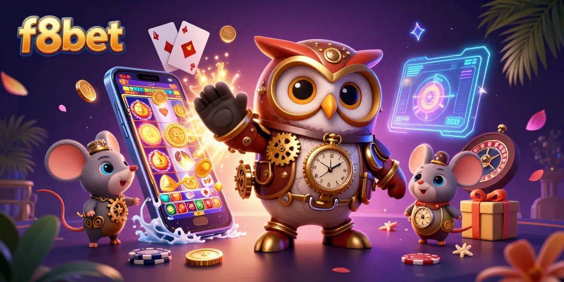Discover thrilling casino action with f8bet's captivating steampunk owl and dynamic games.