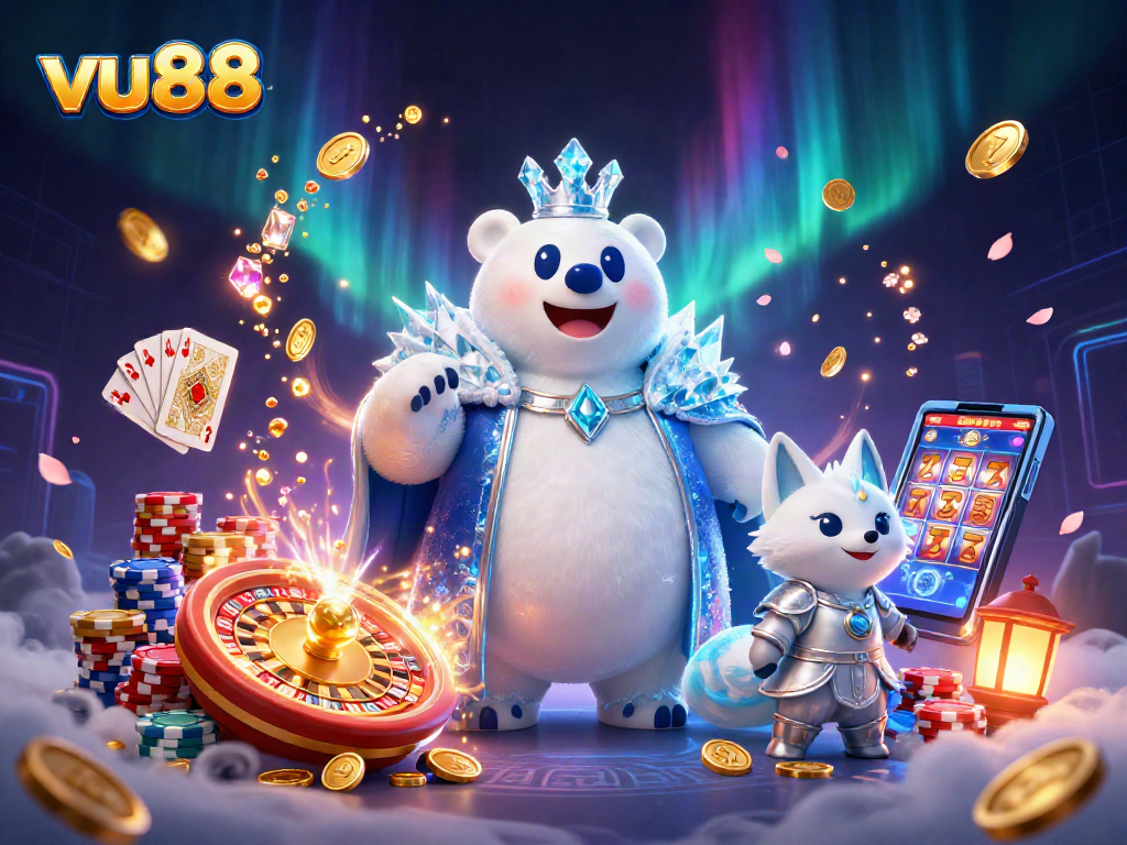 Engage with vu88 as you spin the roulette wheel and enjoy a world of vibrant casino graphics.