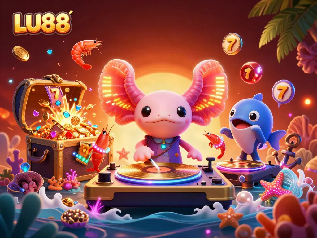 LU88 invites players to engage in vibrant casino action with colorful characters and detailed game elements.