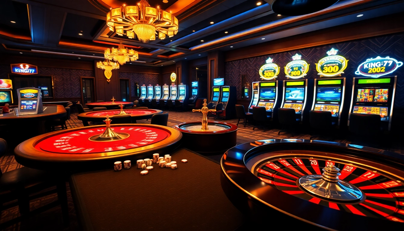Experience exciting online gambling with King79's vibrant casino interface featuring live dealers and slots.