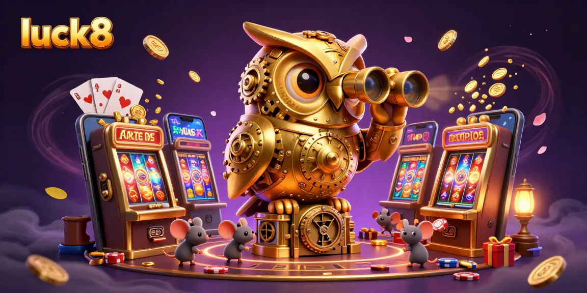 Experience luck8's vibrant casino atmosphere with dynamic games and golden charm.