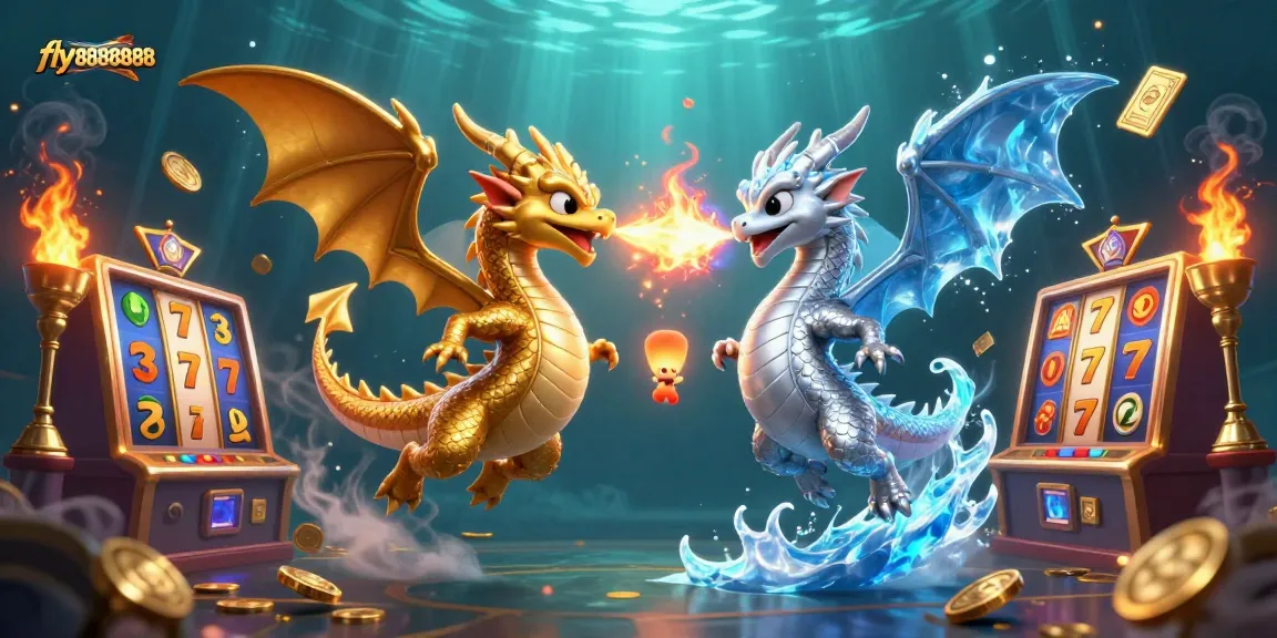 Experience exciting gaming action at fly88888888 with vibrant slot elements and animated characters.