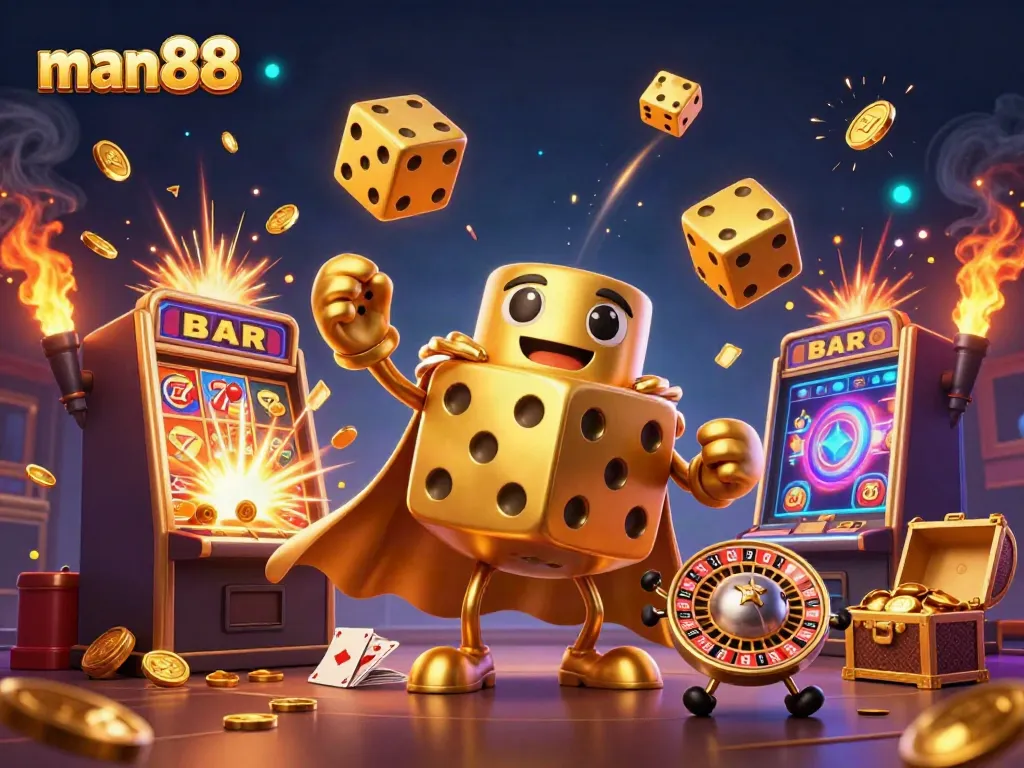 Experience the thrill of man88 with dynamic casino games, golden dice, and jackpot excitement.
