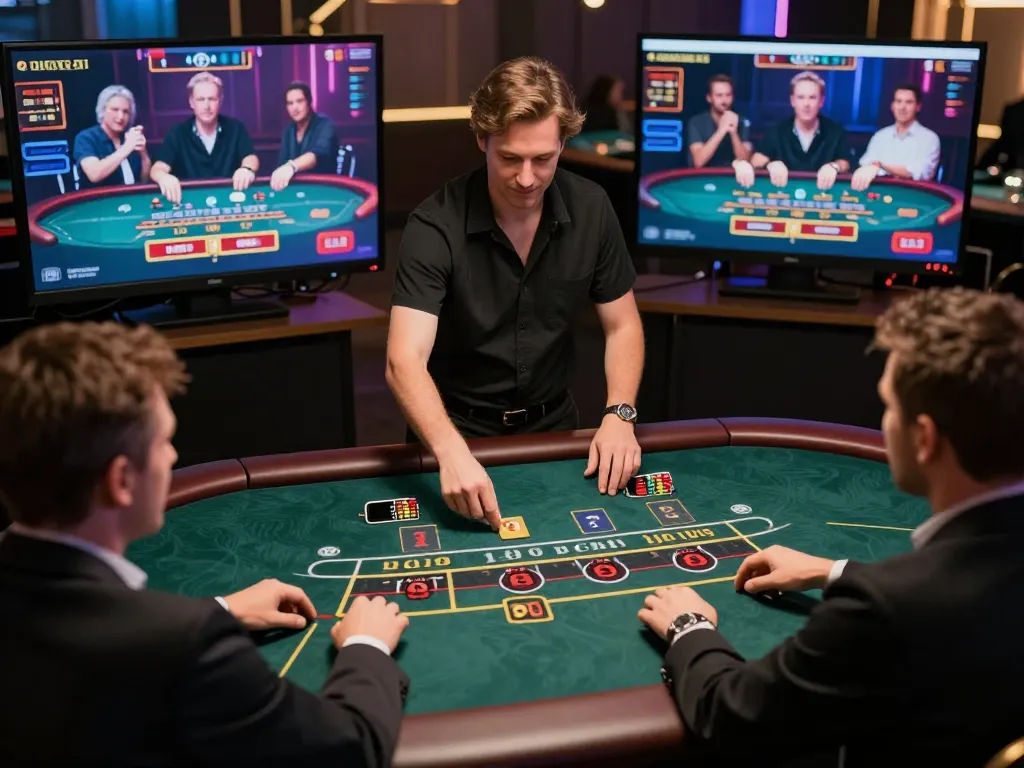 Rikvip online casino experience showcasing players engaged in a live blackjack game.