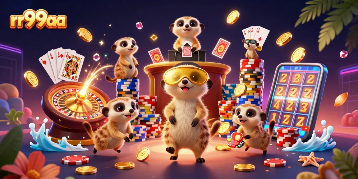 Experience thrilling gambling action at rr99aa's vibrant casino with meerkats at play.