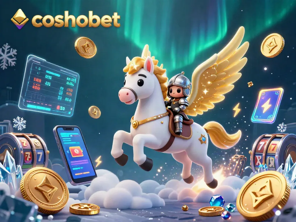 Experience thrilling gameplay with cosmobet's dynamic and vibrant 3D illustration showcasing crypto and slots.