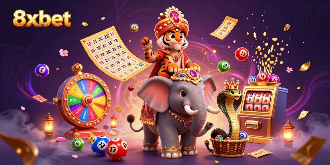Engage with 8xbet for thrilling lottery games vibrant with animated elements and exciting jackpots.