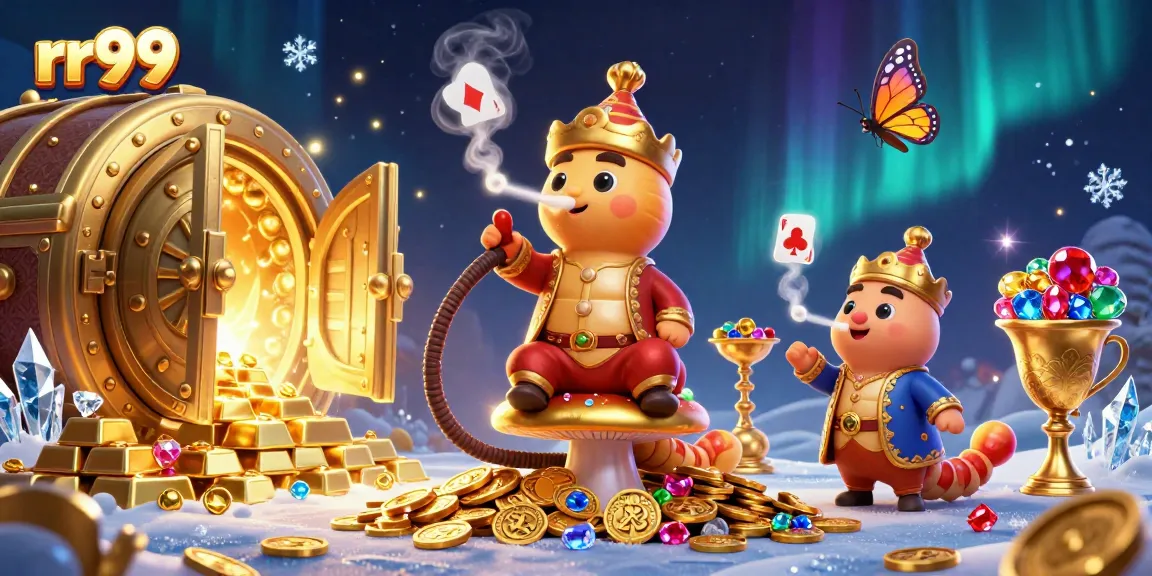 Experience thrilling action at rr99 with vibrant casino elements in this richly detailed illustration.