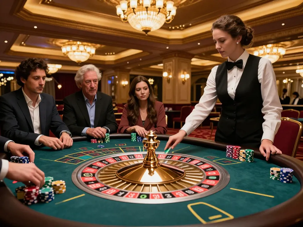 Players engaging in an exciting roulette game at tg88, showcasing high-stakes betting ambiance.