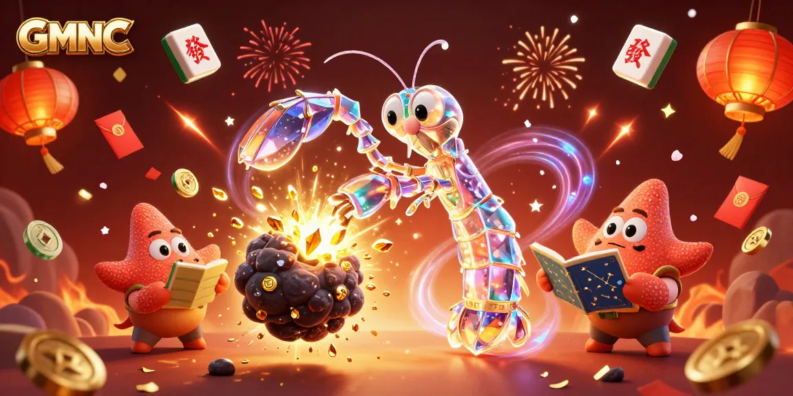 Experience GMNC's galactic samurai in a dazzling casino-themed battle against asteroids bursting with gems.