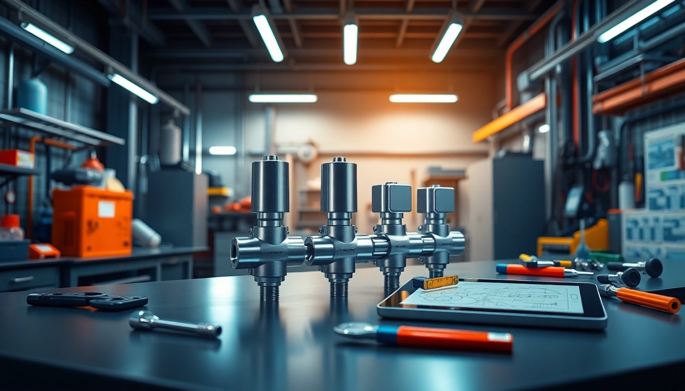HM88 series manifold valves showcased in a modern industrial workshop setting, emphasizing precision and innovation.
