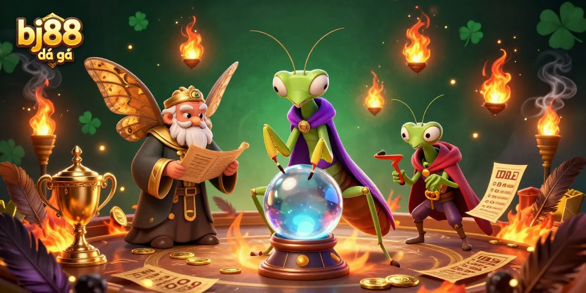 Experience thrilling bj88 đá gà action with vibrant elements and unique characters in an illustrated casino setting.