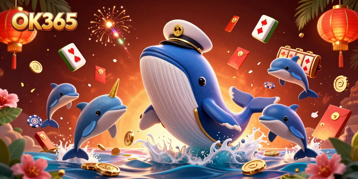 Play poker and win big with OK365 in a vibrant casino scene filled with riches