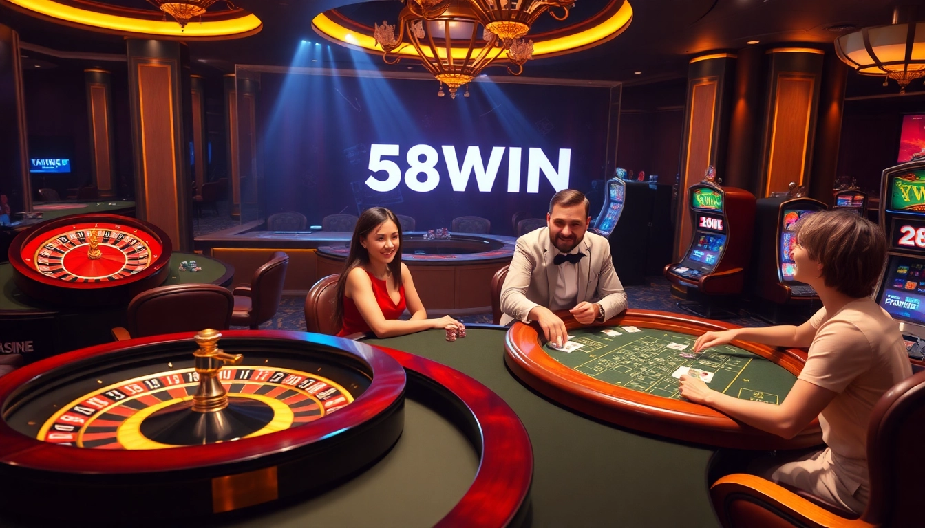 Experience the excitement of 58WIN at luxurious card tables and vibrant slots.