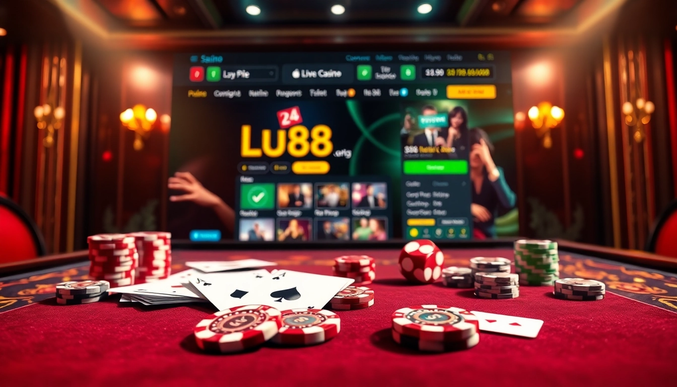 Experience thrilling gameplay at https://lu88.us.org/ featuring luxurious poker chips and vibrant cards.