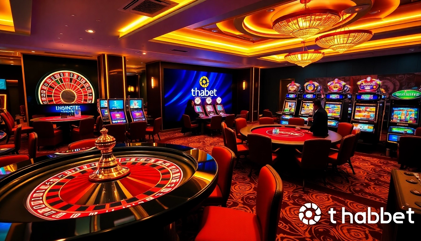 Experience thrilling gameplay at Nhà cái Thabet's glamorous casino tables and elegant gaming environment.