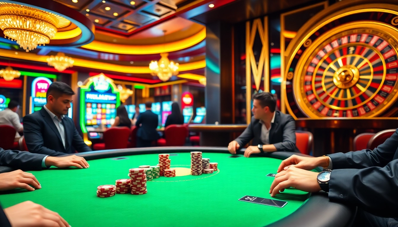 Experience high-stakes gambling at BU88 online casino with vibrant poker and slot action.