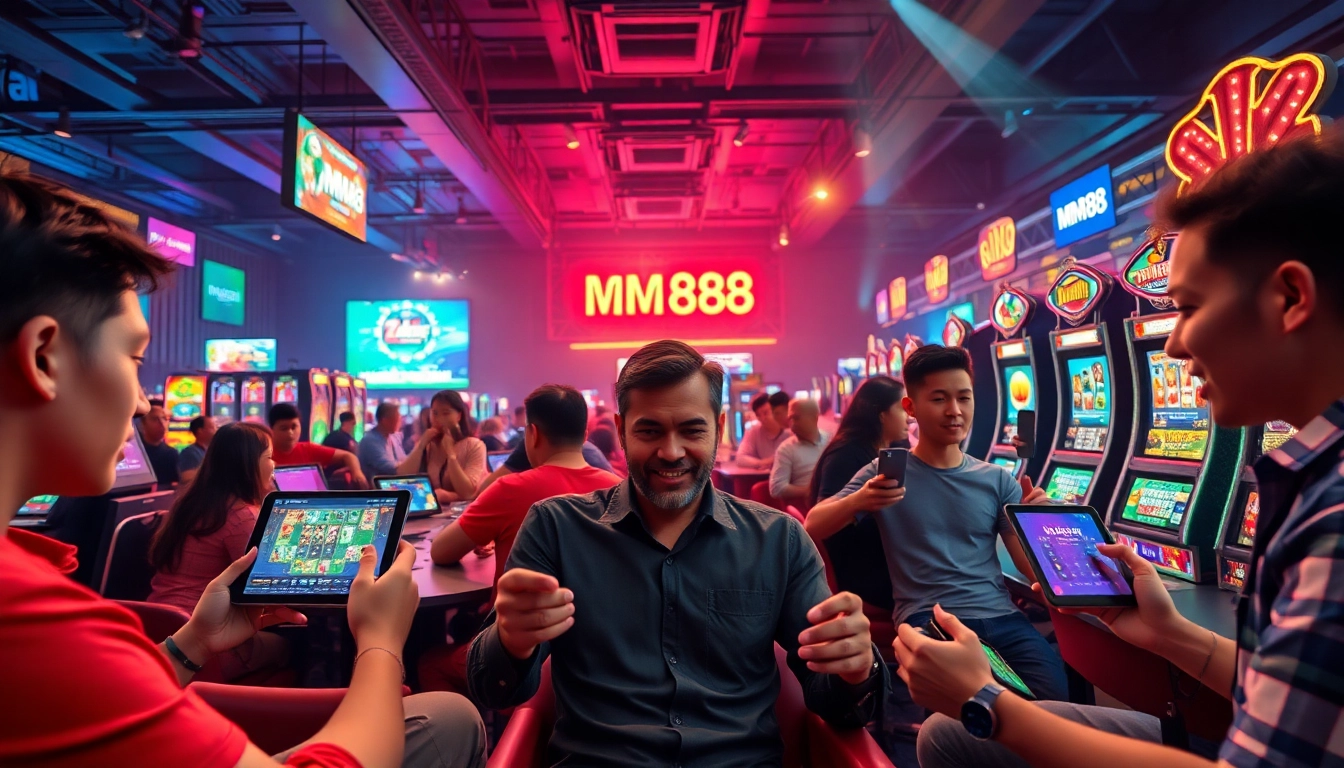 MM88 - Engaging online gaming scene showcasing diverse players experiencing thrilling games.