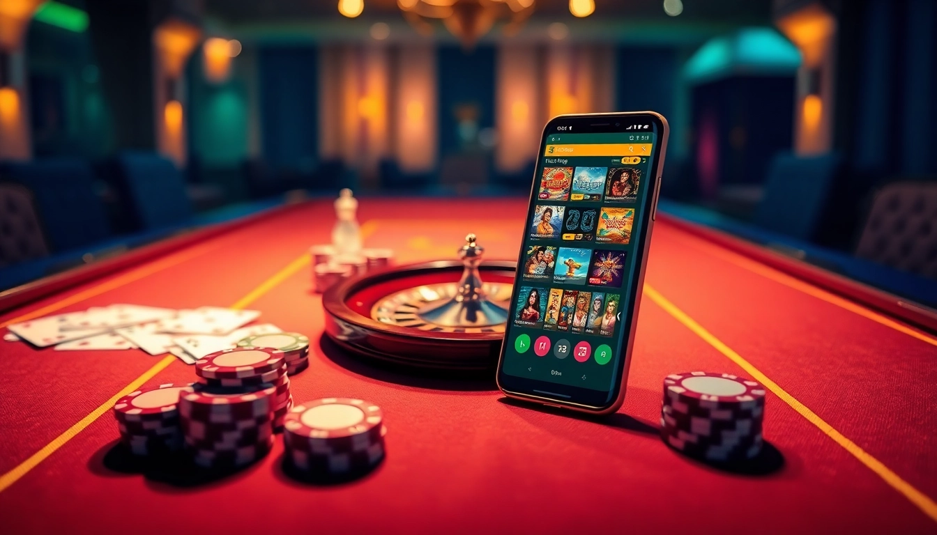 S8 online gambling experience with casino chips and luxurious smartphone interface.