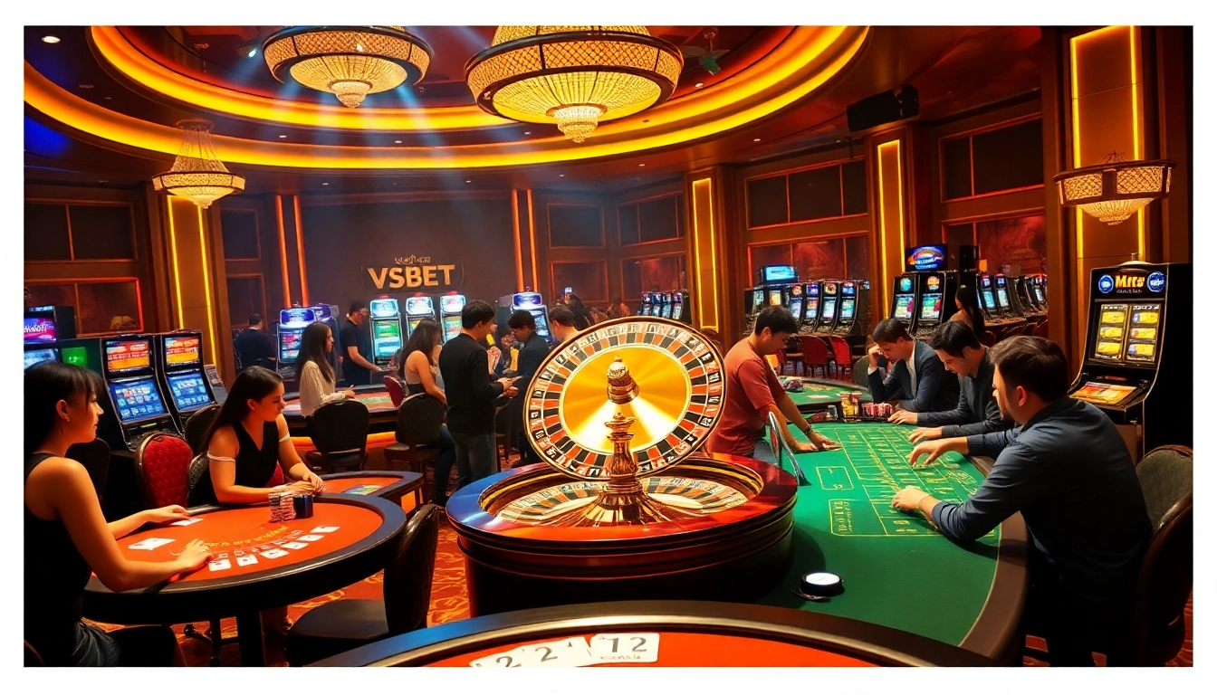 Experience VSBET excitement with live dealer games and vibrant casino atmosphere.