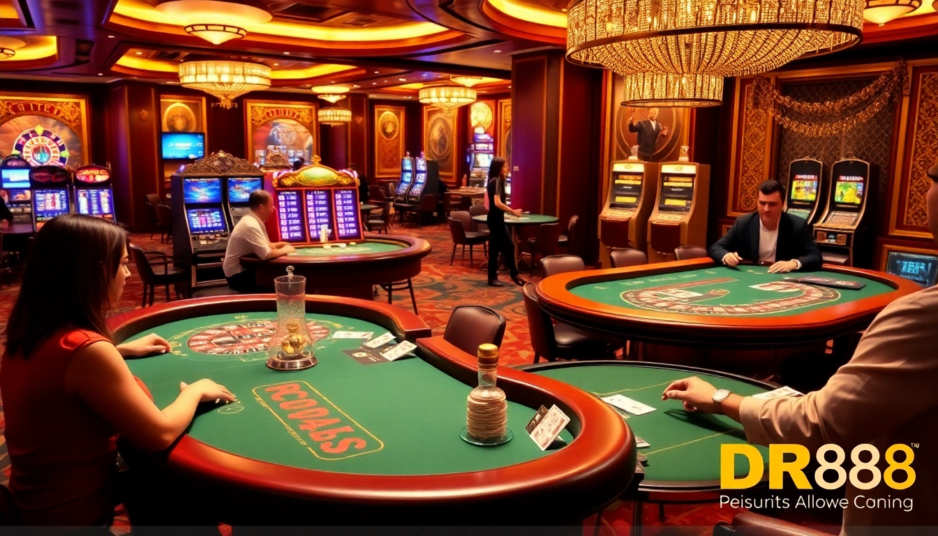 Experience the thrill of casino gaming at DR88 with vibrant tables and interactive gameplay.