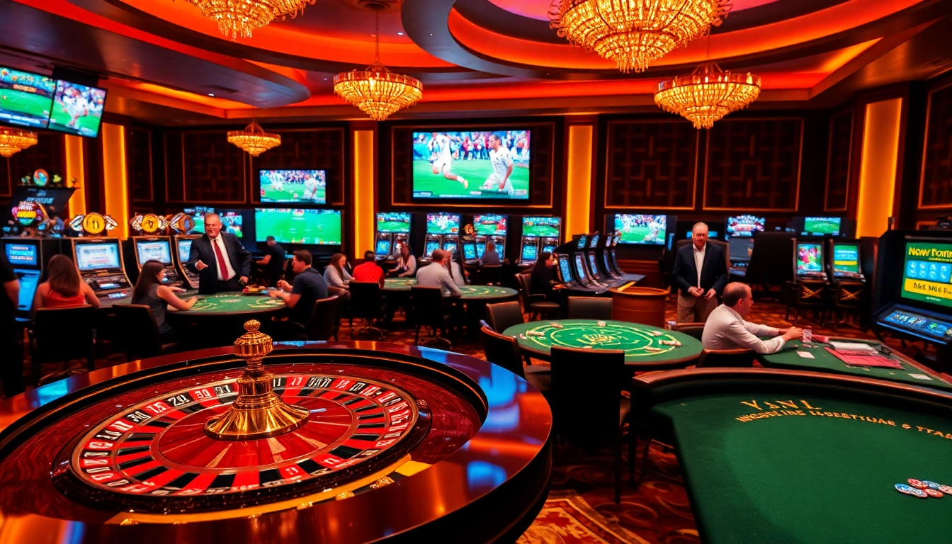 Vaoluoitv football match streaming amidst a vibrant casino atmosphere