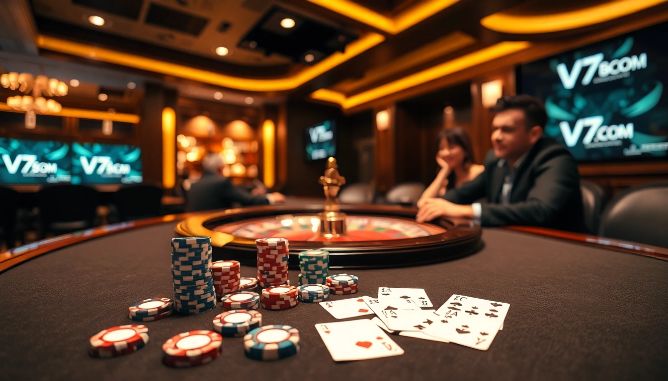 Experience the excitement at V7sb.com with our luxurious poker tables and thrilling casino games.