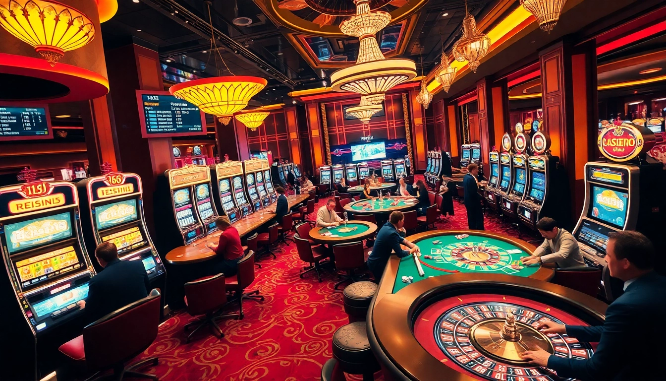 Experience the excitement of MB66 casino games with vibrant tables, players, and engaging betting action.
