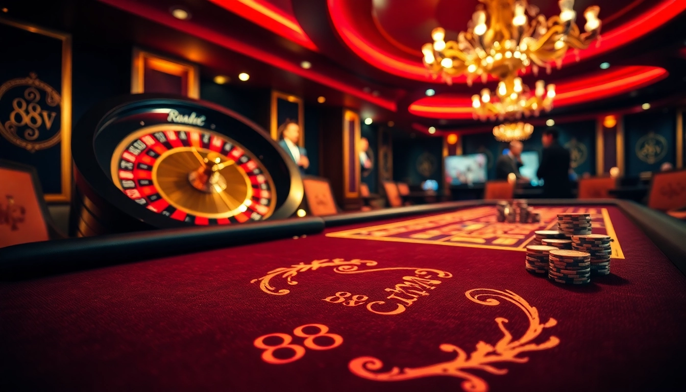 Experience the thrills of 88vv as players engage in an exciting casino atmosphere.