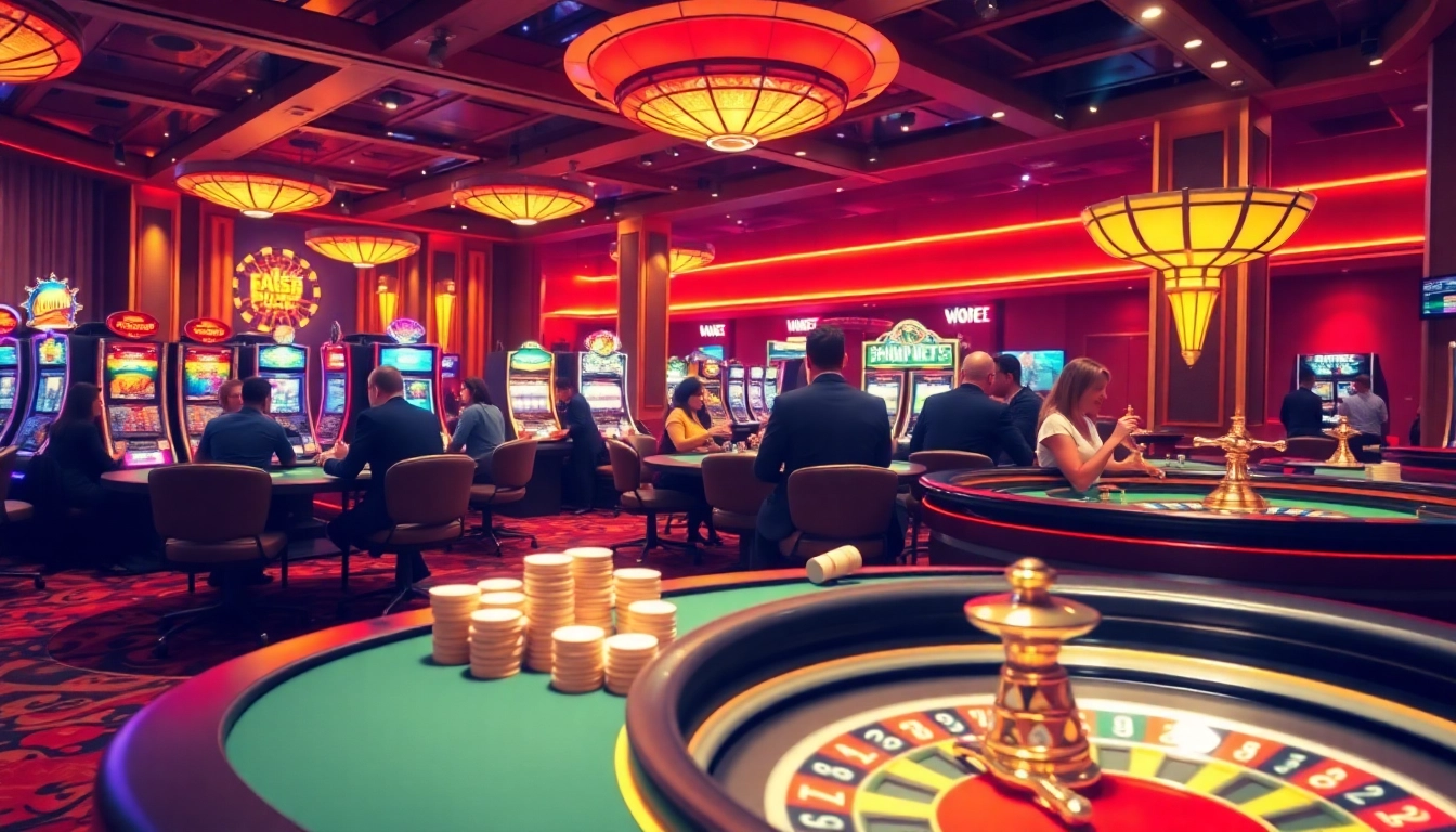 Experience the thrill of casino gaming with the latest link PS99 featuring vibrant tables and players.