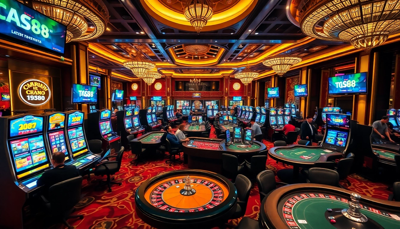 Players enjoying the thrilling tg88 casino experience at energetic roulette and poker tables.