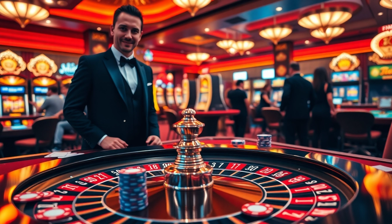 Experience the thrill of gambling at DU88 in a vibrant casino environment.