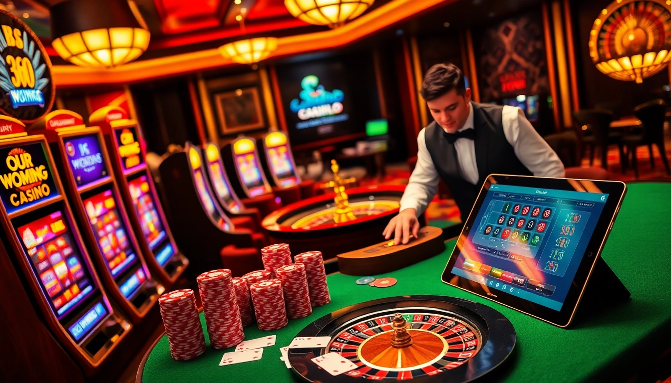 Experience the thrill of gambling with the link vào ww88, featuring vibrant casino elements.