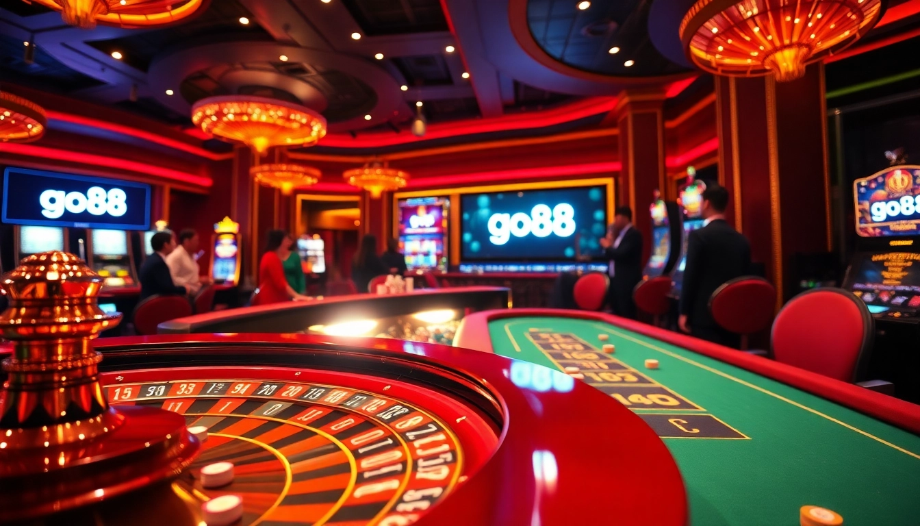 Experience thrilling gaming at go88 with vibrant casino tables and exciting betting actions.