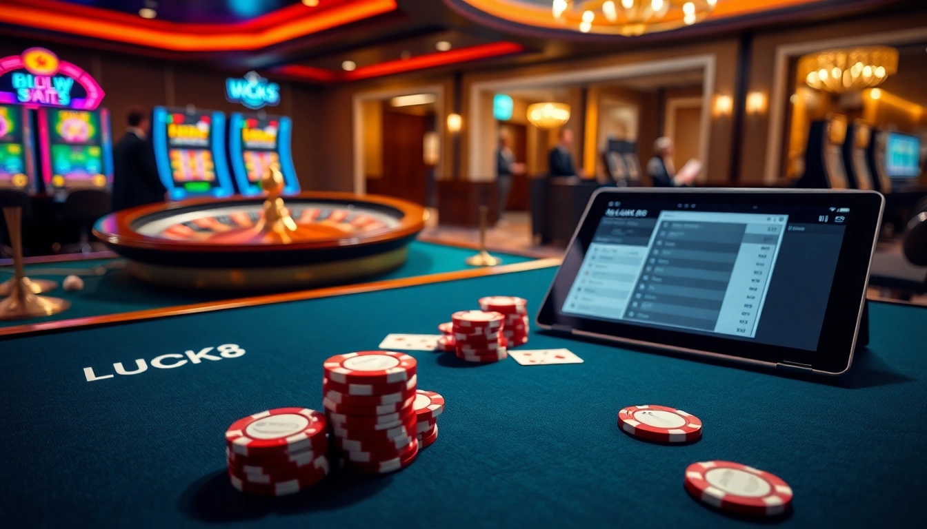 LUCK8 offers an exciting online gambling experience with vibrant casino games and betting interfaces.
