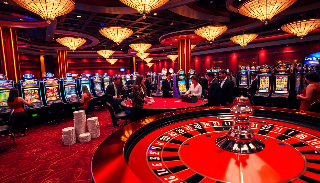 Experience high-stakes excitement at https://fly88seo.com/ with players engaging at a professional casino table.
